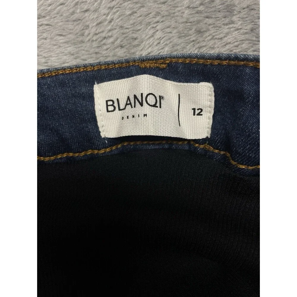 BLANQI Maternity Belly Support Zipper-Less Pull-on Skinny Jeans Women’s Size 12